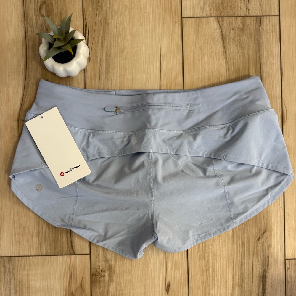 Lululemon Speed Up LR Shorts NWT Blue Linen Size 8 & 10 - Picture 2 of 10